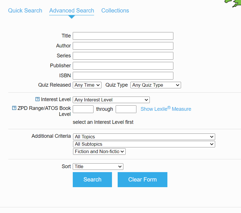 If you want to find book in your child's ZPD range. Follow the link above and click parent, then go to advance search. Put in interest level and ZPD range and click search.